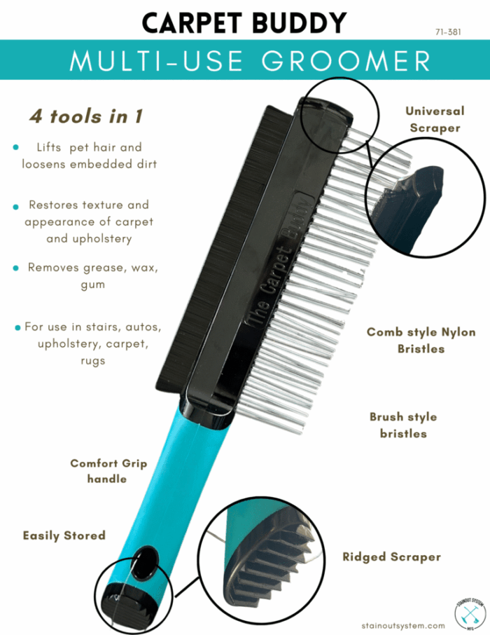 Carpet Buddy multi-tool
